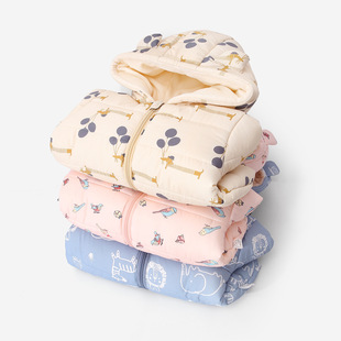 Children's down Jackets Fleece-Lined and Thickeneded Hooded Cotton-Padded Jackets for Boys and Girls, Infants and Young Kidsren, Small and Medium-Sized Kidsren's Clothing Cotton-Padded Jackets
