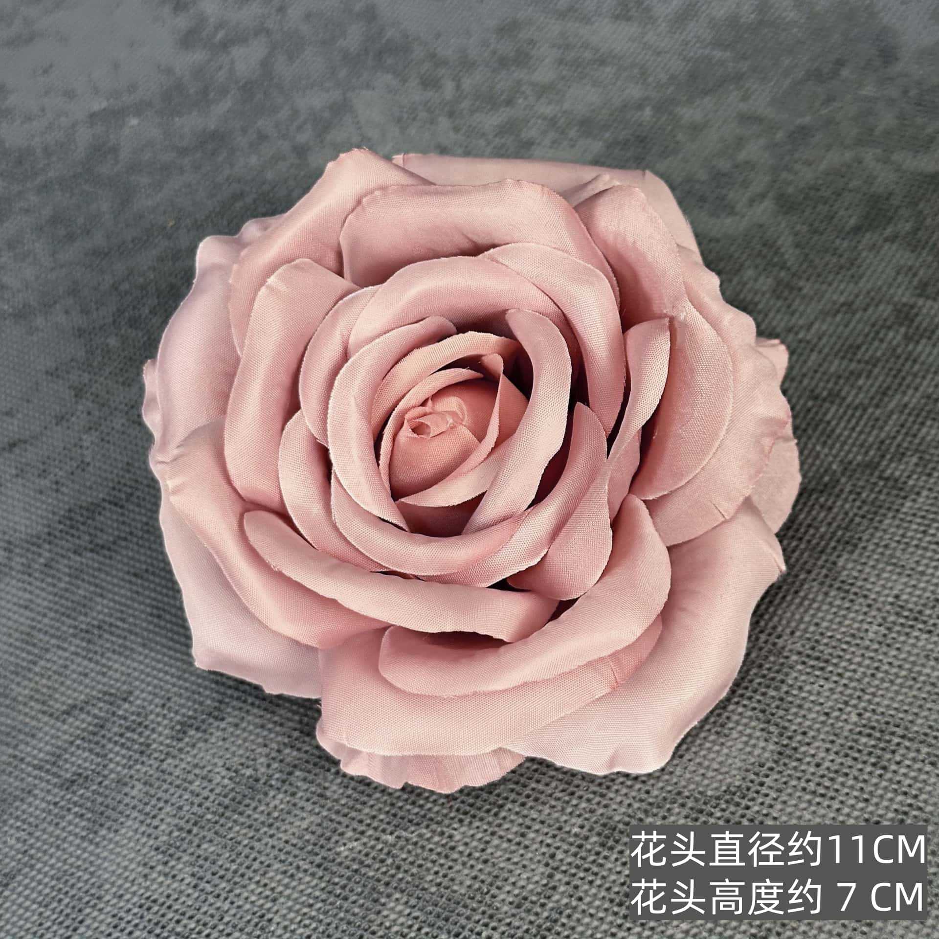 Flor artificial 11CM cabeza de rosa decoración de la escena de la boda decoración del hogar ramillete tocado decoración de flores falsas al por mayor