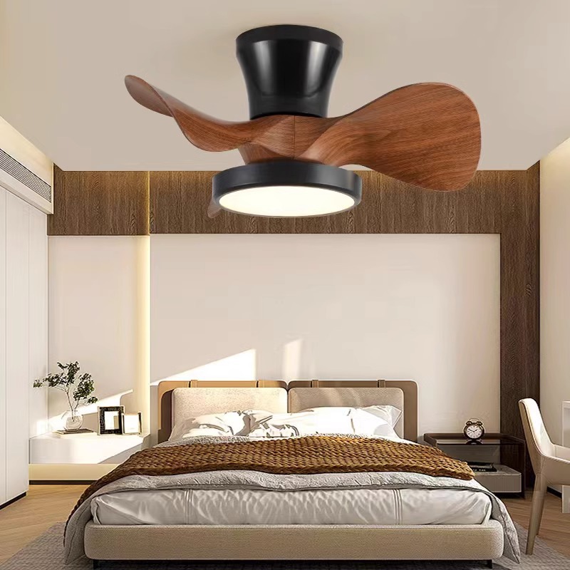 American-style children's ceiling fan lamp for bedroom and dining room, household pendant fan lamp, simple variable frequency fan, cross-border Zhongshan factory