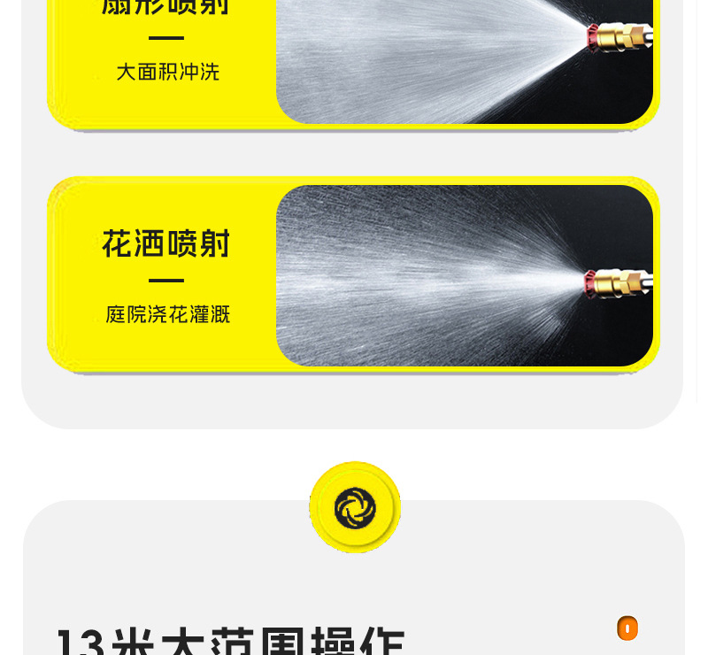 Shenkai High-Pressure Cleaning Machine, Household Car Washing Machine, 220V, Four-Wheel Portable Model, 1800W, Small Batch Minimum Order