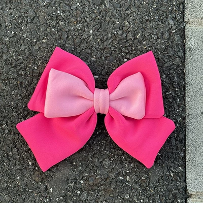 Motosiklet dəbilqələri Bow Color Splicing to Dream - color-block-bow-rose-pink