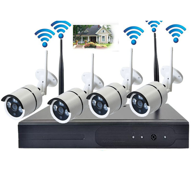 5 millones de cámaras de vigilancia inalámbrica Kit de 4 vías de vigilancia inalámbrica CCTV IP al aire libre
