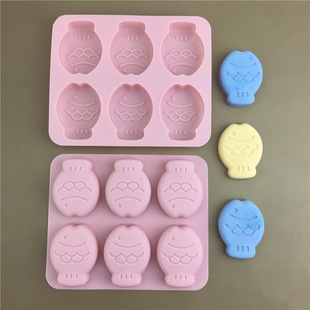 Cartoon Liulian Small Fish Silicone Mold Chocolate Ice Crack Biscuit Causeway Bake Cake Mold Jelly Pudding Mold