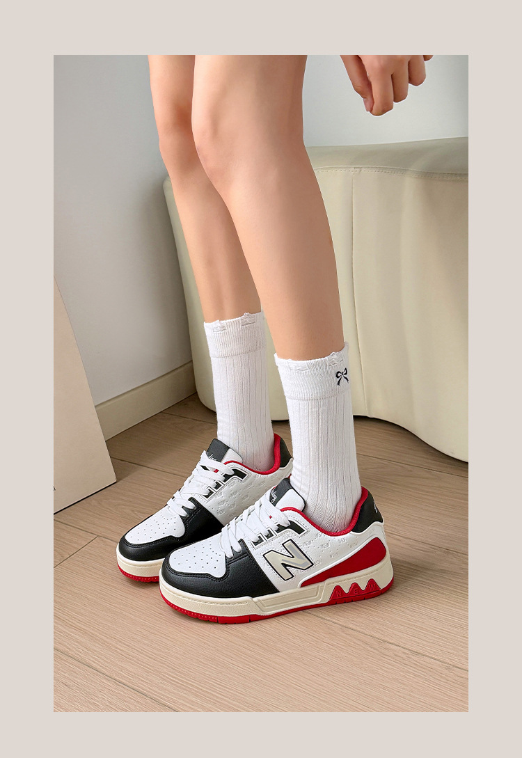 Giày sneaker nam nữ cổ thấp phong cách cổ điển phối màu đen trắng — 828 Đen Trắng chi tiết 13