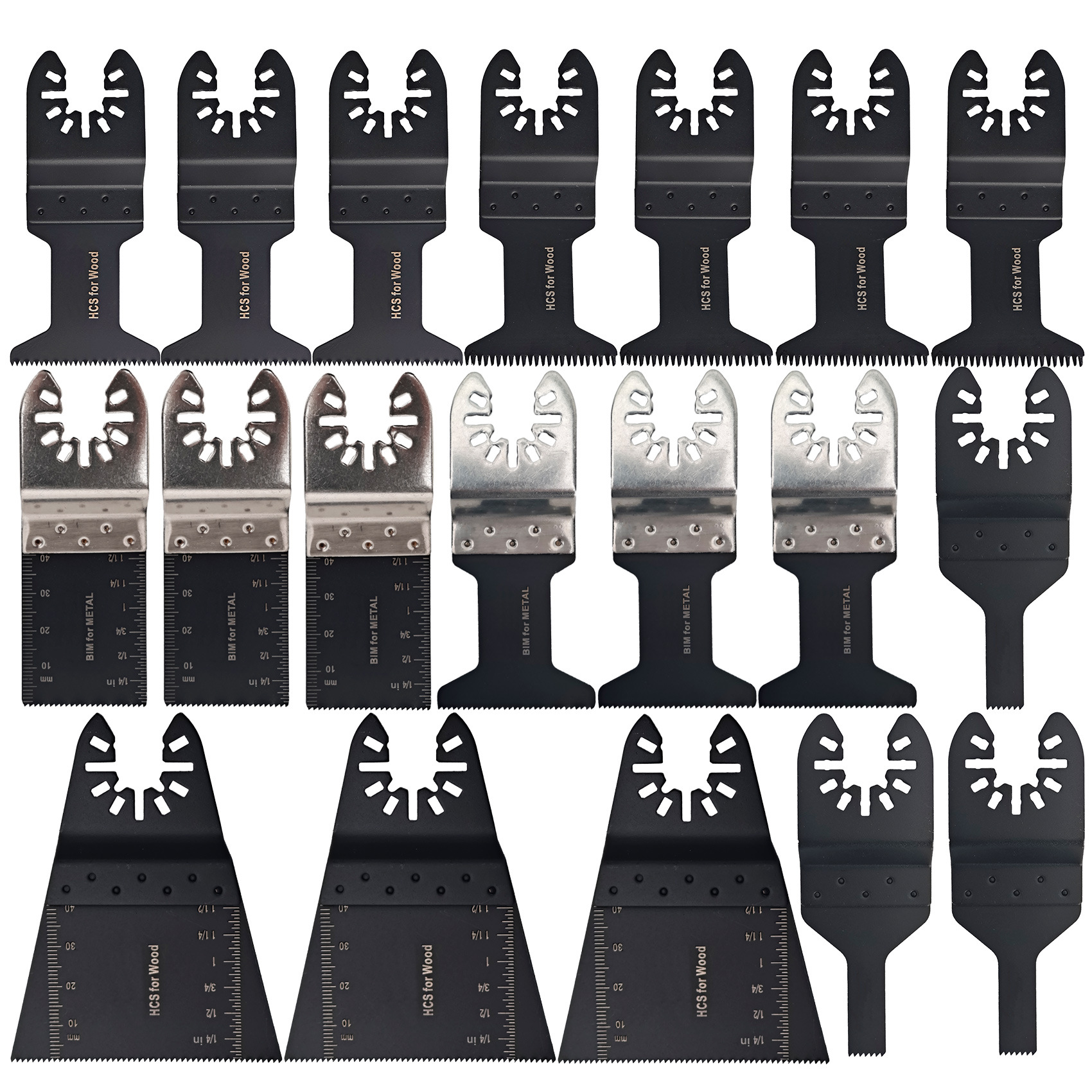 高碳钢短长斜齿木工锯片万用宝配件20件套装万用宝锯片修整机工具