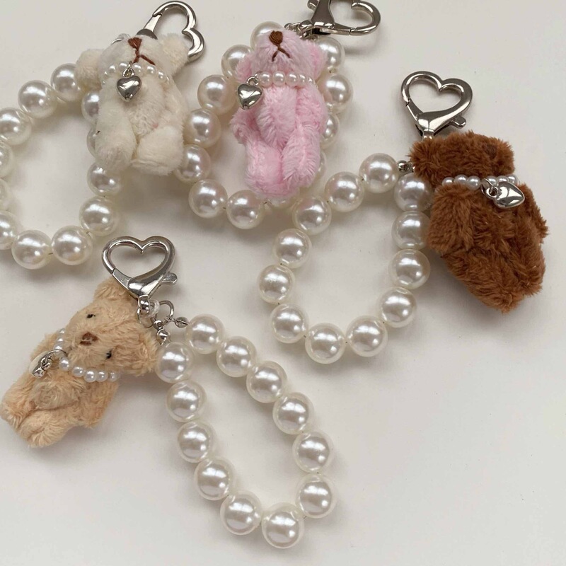 Girl's Heart Joint Bear Plush Teddy Bear Rabbit Mobile Phone Chain Cute Doll Doll Bag Chain Keychain Ins Girl's Heart Joint Bear Plush Teddy Bear Rabbit Mobile Phone Chain Cute Doll Doll Bag Chain Keychain Ins