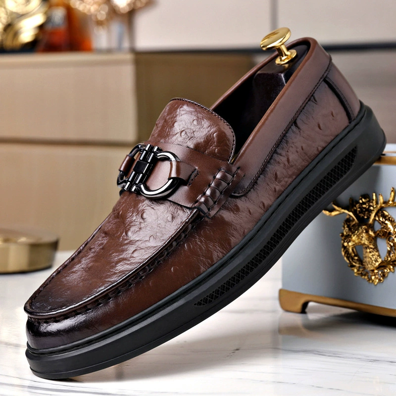 Обувь Lefu Мужская мягкая фасоль Мужская бизнес-повседневная кожаная обувь
