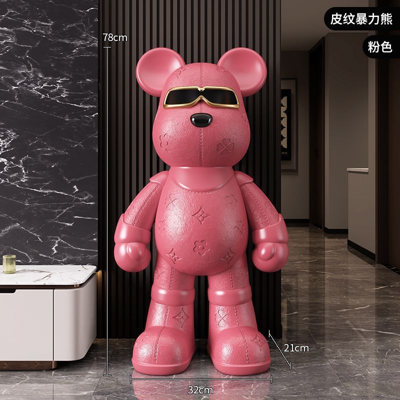 Pwen Violent Bear 大型床置き装飾品リビングルームテレビキャビネットの隣の家の装飾新築祝いギフトライト高級|undefined