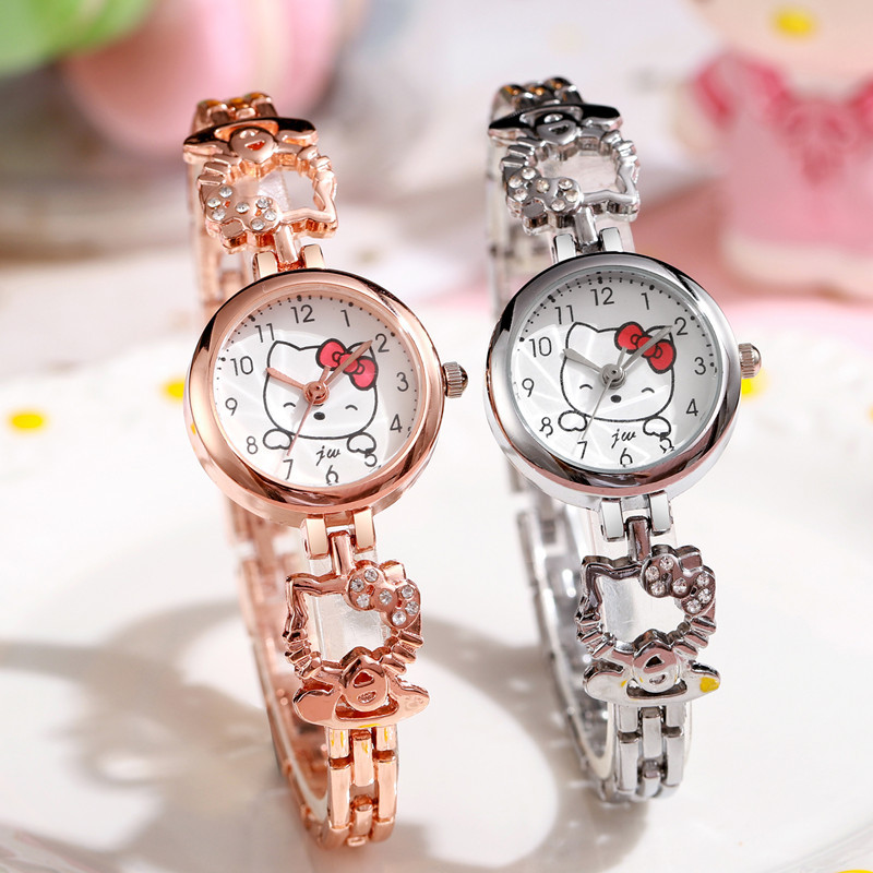 New Style Simple Korean Style Fashion Student Party Niche Cartoon Children's Watch Women's Style Cute Girls' Watch