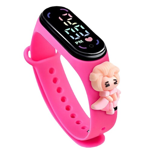New Anime Character Hand Strap Watch Waterproof Princess LED Electronic Watch for Elementary School Students Cartoon Watch