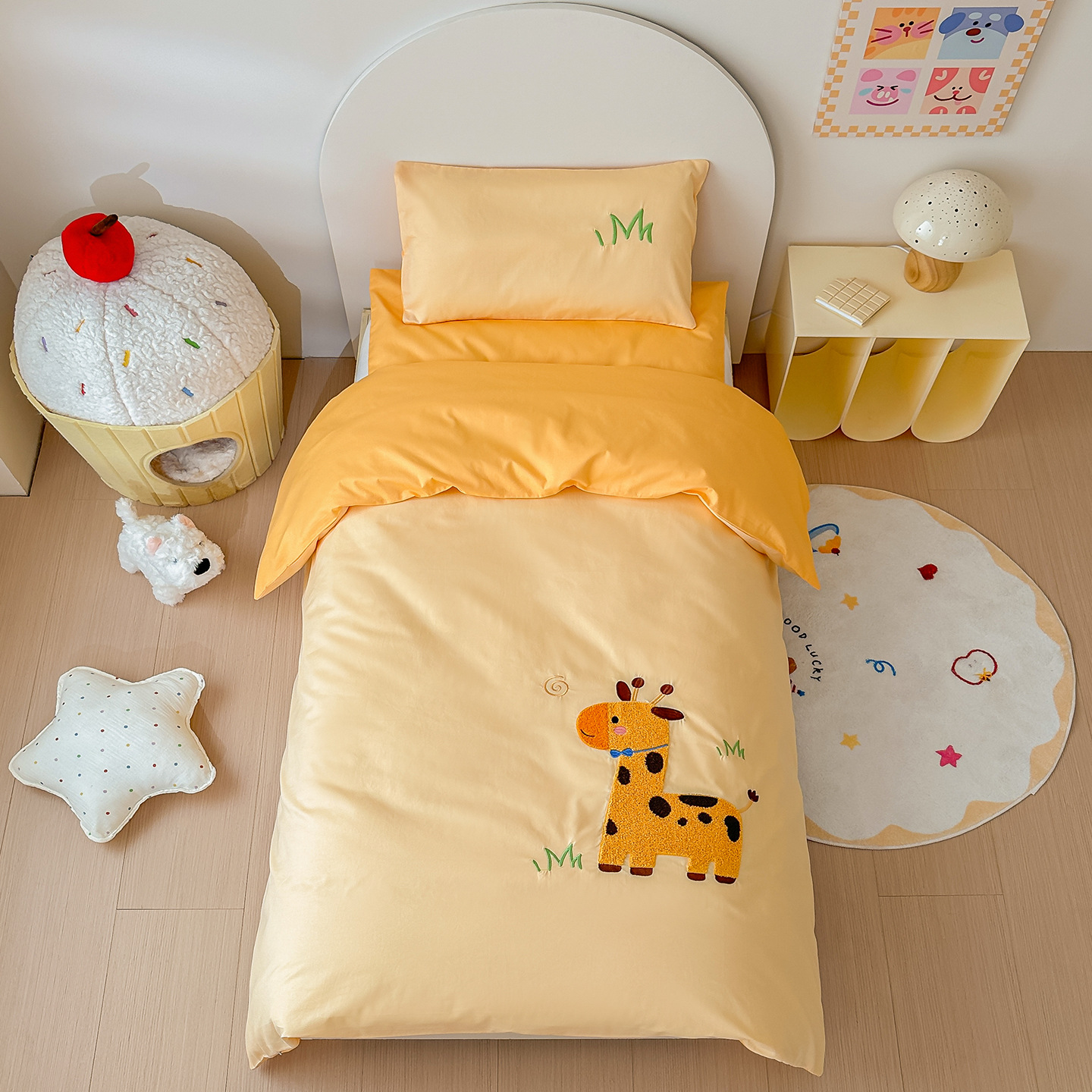 나비넥타이 기린 (A등급/항균/진드기 방지/포름알데히드 0% )