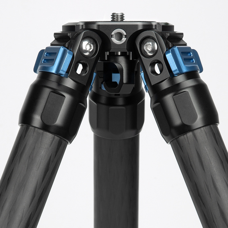 Maizek low center of gravity portable carbon fiber tripod set with fine-adjustment center axis-free photography