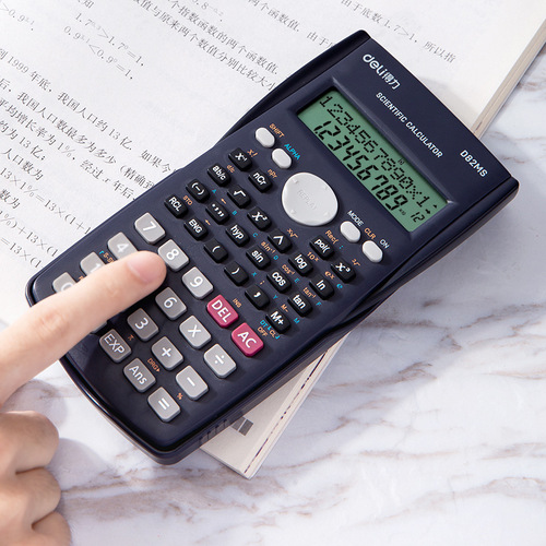 Deli D82MS scientific calculator junior high school students classroom exam financial electronic multi-function calculator