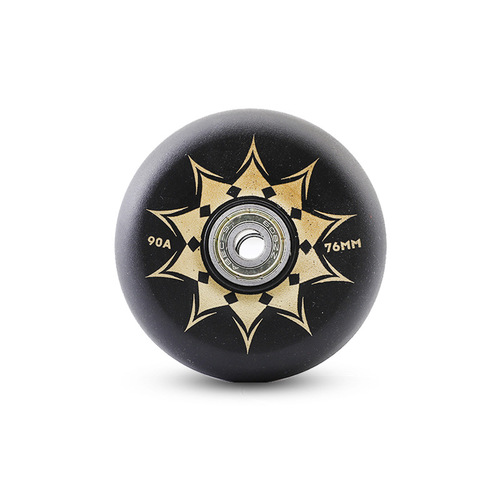 Wear-resistant high-elastic brush street brake wheel 90A single in-line skates roller skates wheel accessories full meat wheel