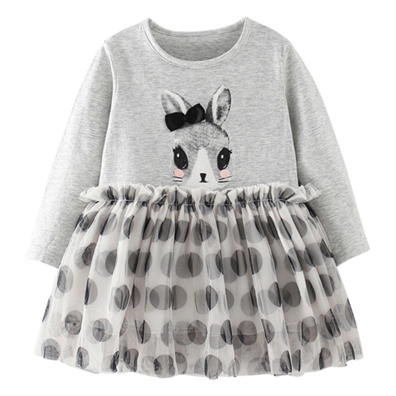 En stock malwee niñas princesa vestido otoño nuevos niños europeos y americanos de manga larga estilo occidental ropa