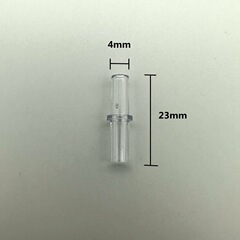 水族部品水槽酸素ポンプ酸素気管直接継手直通延長コネクタ透明一通4mm