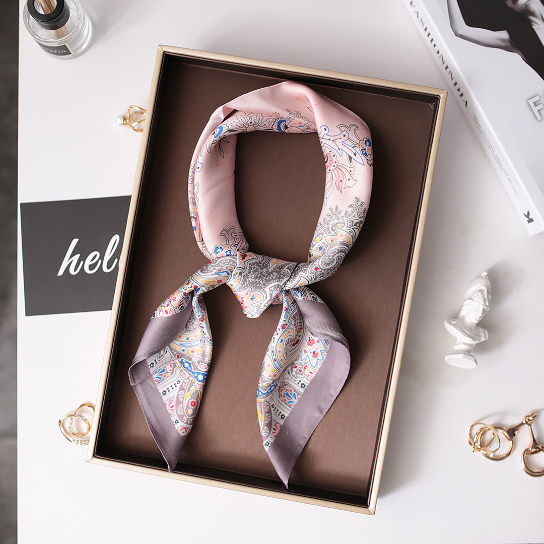 Diadema versátil coreana para mujer, seda nueva cuadrada pequeña de 70cm, estilo fino de primavera y otoño, combinado con moda decorativa_voghion.com