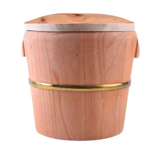 Wooden Rice Steaming Bucket for Home Use, Made of Fir and Fragrant Wood, Bamboo Steaming Rack for Steaming Rice