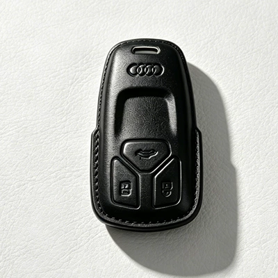 Car key bag | Special Shell Holder - type-a-black-leather-case-individual-key-case