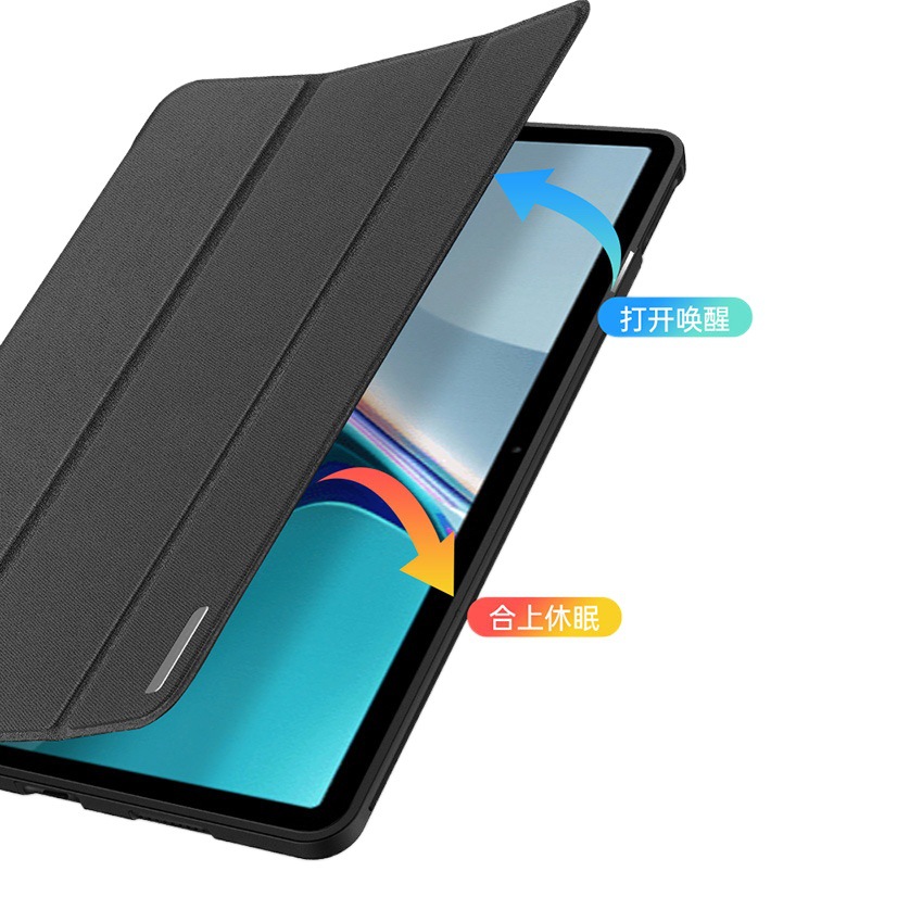 Aplicable a Huawei MatePad 11.5S Funda protectora de panel plano con ranura para bolígrafo Funda protectora anticaídas con tapa abatible empresarial