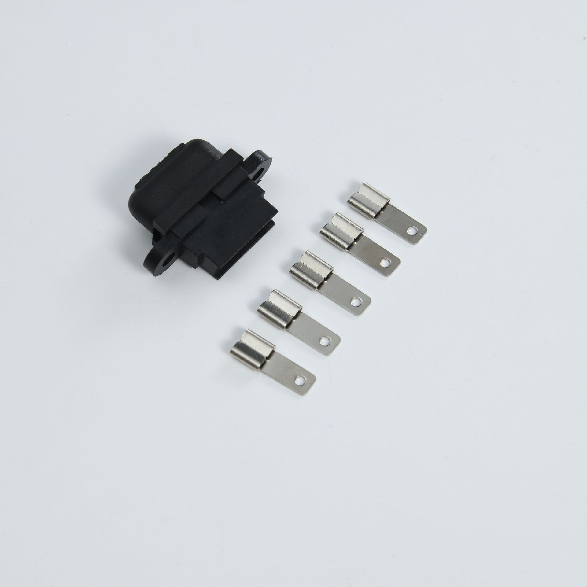 供带盖中号保险片座 PCB式保险丝座 焊接线路板保险座 可配保险丝