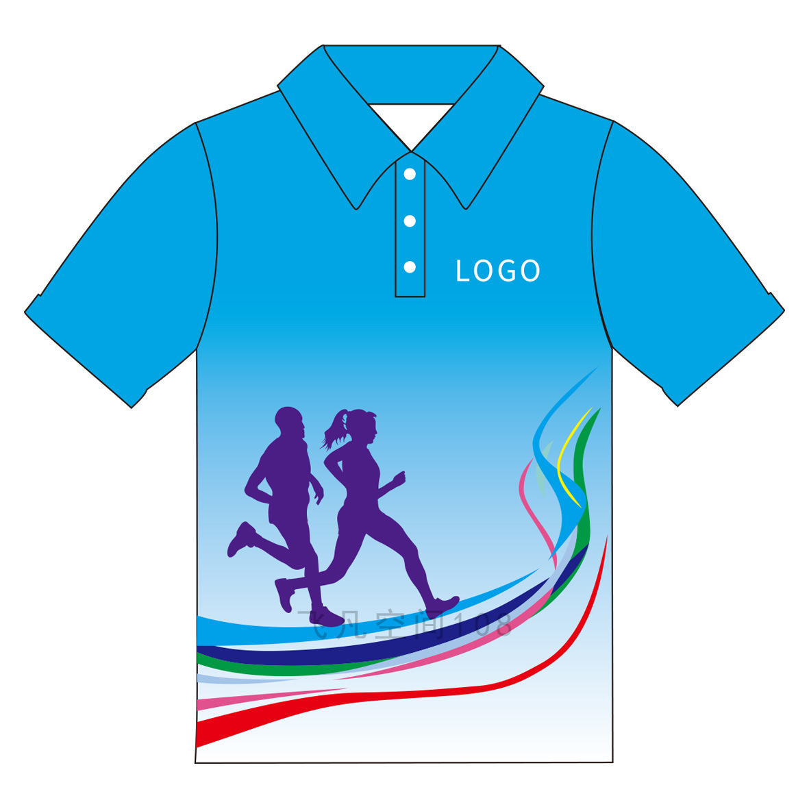 Full Body Printed T-Shirt, Customized Advertising Shirt, Custom Pattern Group Clothing, Work Clothes, Marathon Competition Clothing, Wholesale Cross-Border