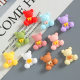 frosted bow bear diy cream gel hairpin goo card refrigerator sticker shoe buckle material jewelry resin accessories