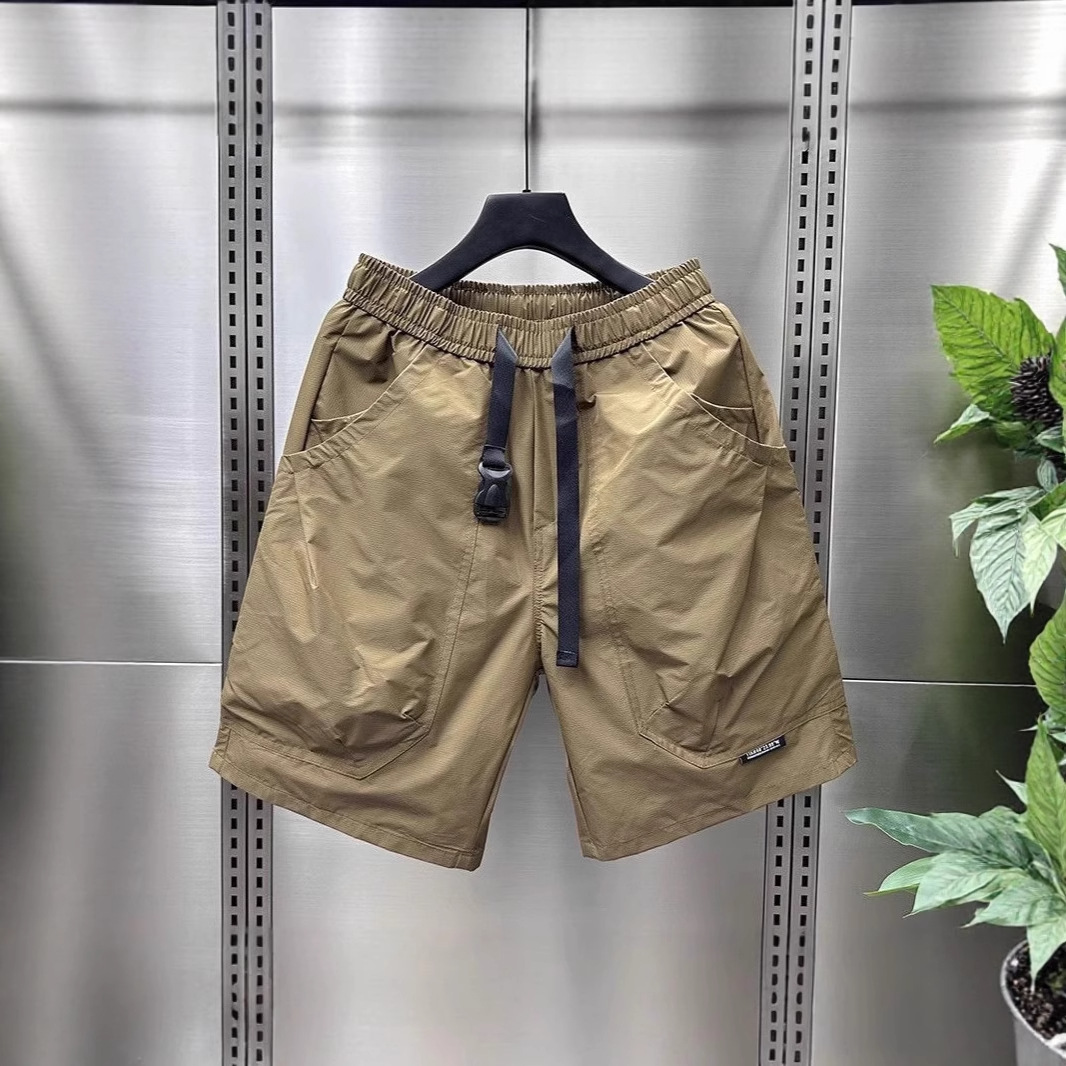Cargo Pants Men's Summer New Casual Shorts Loose Straight Beach Pants Sports Five-Point Pants Japanese Quick-Drying Pants