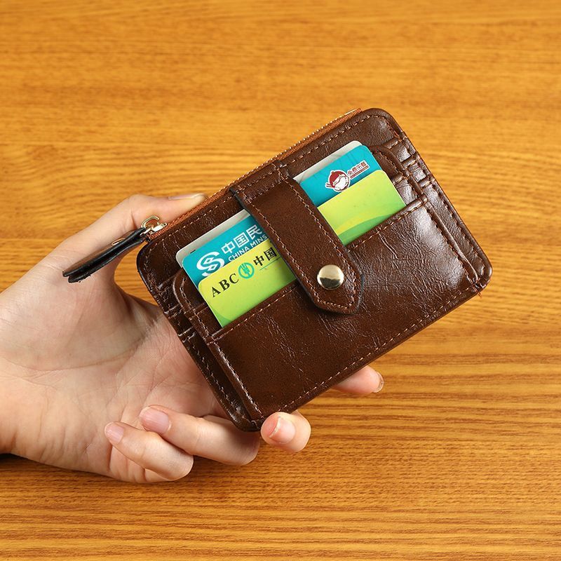 Nuevo bolso de cambio de textura, bolsa de tarjetas multi-tarjeta avanzada, bolsa de tarjetas delgada y conveniente, paquete de tarjetas antimagnéticas