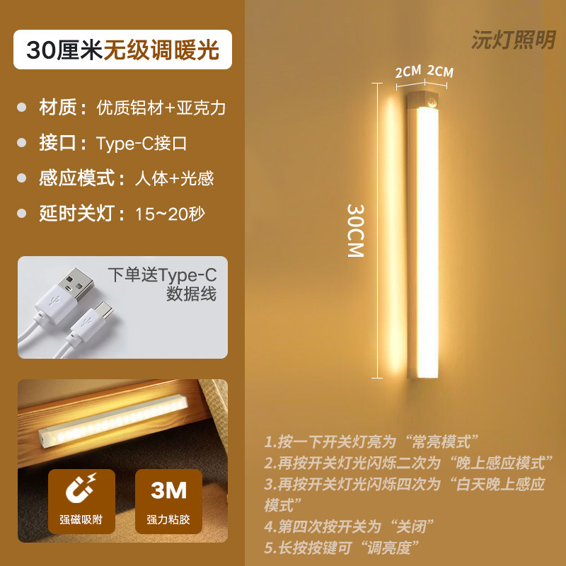 超薄型スマートled人体感応灯|undefined