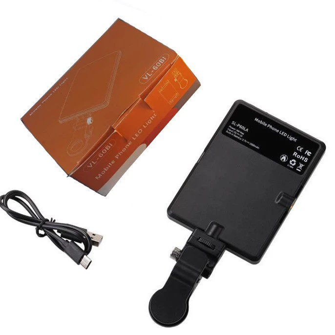 Популярный на международном рынке светодиодный светильник-клипса для мобильных телефонов, настольный светильник для ноутбуков, светильник-клипса для фотосъемки на открытом воздухе и для создания макияжа