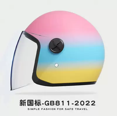 for Women and Men, Motorcycle Motosiklet kaskı (dəbilqə) - rainbow-series-dream-starry-sky-hd-anti-fog-new-national-standard-category-b