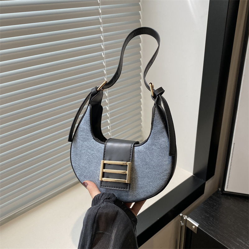 Bolso de moda de empalme en línea primavera y verano 2024, nuevo estilo universal temperamento extranjero bolso de hombro estilo coreano bolso de mujer universal