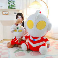 正版奧特曼公仔賽羅毛絨玩具大號玩偶男孩生日禮物床上睡覺抱枕
