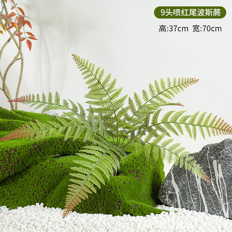 Simulación de plantación y paisajismo verde, materiales de distribución pequeños de todo uso, materiales auxiliares, arreglos florales, helechos, césped falso, decoración de plantas pequeñas, decoración de paisaje image 11