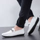 [Hot Selling in Store] Men's Shoes 2025 New Youth Trend Spring and Summer Men's Korean Style Casual Leather Shoes Men's Slip-On Shoes