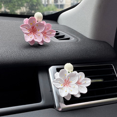 Car air vent car air freshener, car decoration peony flower plaster diffuser, car air fragrance