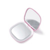 Folding handheld square mirror with light
