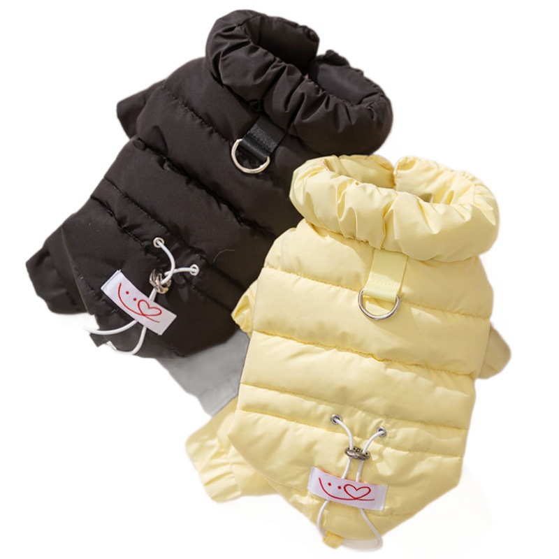 Ropa de mascotas otoño y invierno de cuatro patas de tracción de grafeno chaqueta de plumón para perros pequeños y medianos que osos Teddy ropa de mascotas cálidas image 5