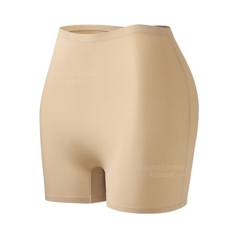 Shorts de Seguridad Estilo Europeo y Americano, Braguitas Tipo Boxer de una Pieza para Mujer, Antiexposición, Ajuste Delgado, Cintura Media, Seda Helada, Ropa Interior de Seguridad sin Costuras para Mujer.