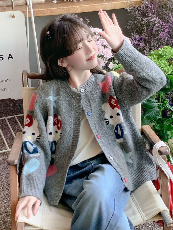 女童外套春秋款2025新款儿童洋气时髦毛衣开衫女孩秋装网红上衣潮|undefined