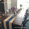 Factory wholesale rough a tablecloth farmhouse home decoration tea table tea tablecloth rigidity color table flag