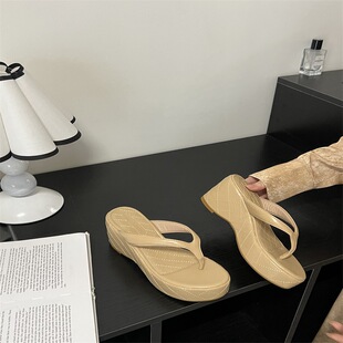 Internet Celebrous Thick-soled Flip-flops Women's Shoes Outer Wear New Summer Casual Sandals Sandals