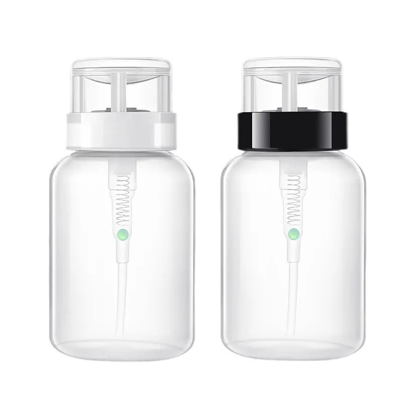 Nail Art Press Bottle Nail Polish Remover Tool Nail Polish Remover Alcohol Dispensing Bottle Large Capacity Empty Bottle Press Bottle