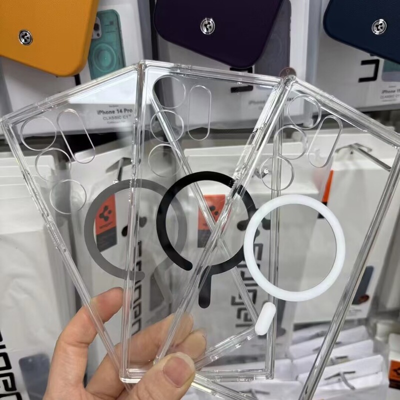 Spigen Mobile Phone Case Magsafe Magnetic Suction Case Suitable for Samsung S24Ultra Anti-Fall S23Plus All-Inclusive Protective Case Spigen Mobile Phone Case Magsafe Magnetic Suction Case Suitable for Samsung S24Ultra Anti-Fall S23Plus All-Inclusive Protective Case