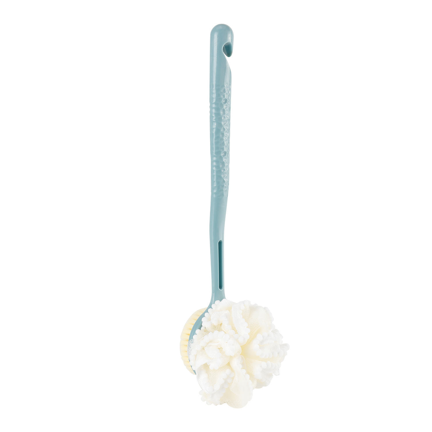 Mango de flores para el hogar Bola de baño de doble cara Cepillo de baño de lana suave de nailon Cepillo de baño Baño de baño Frotamiento de espalda Spot al por mayor