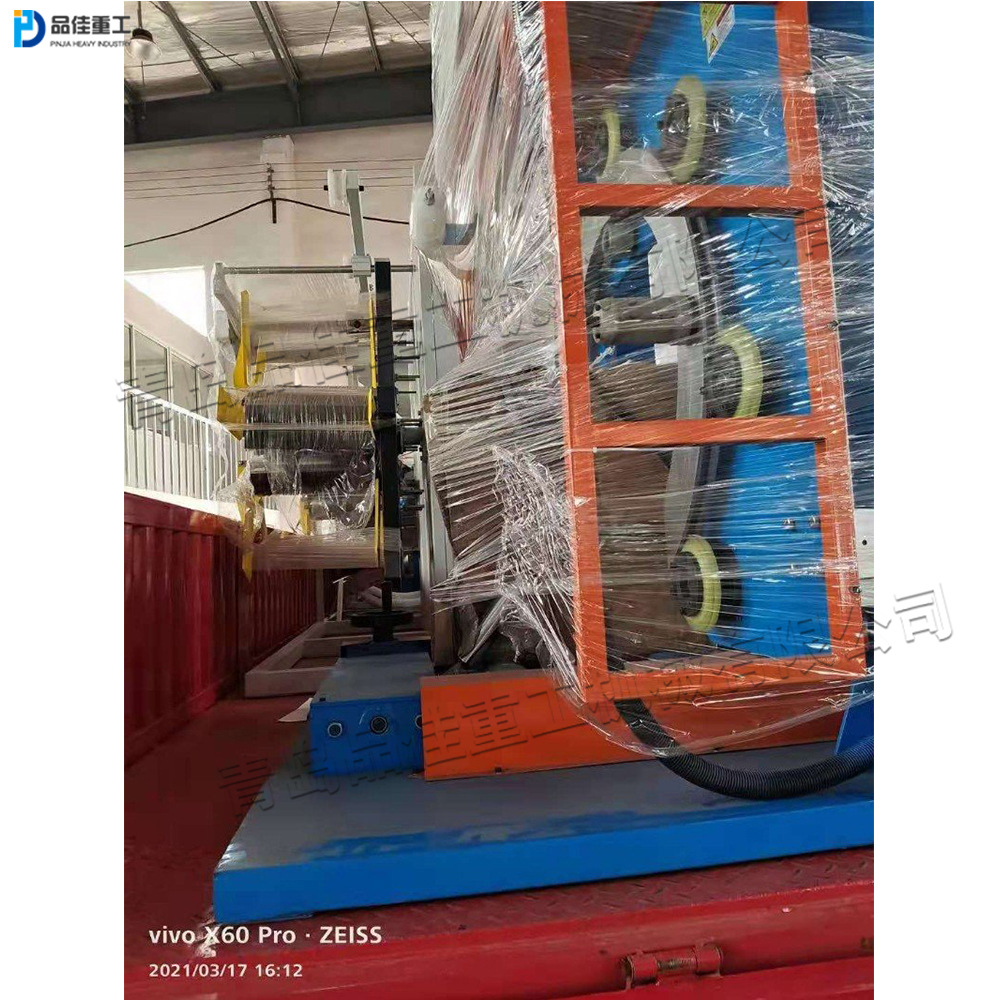 新款牌地暖管包装机环形钢圈缠绕包裹机橡胶塑料管缠膜打包机款