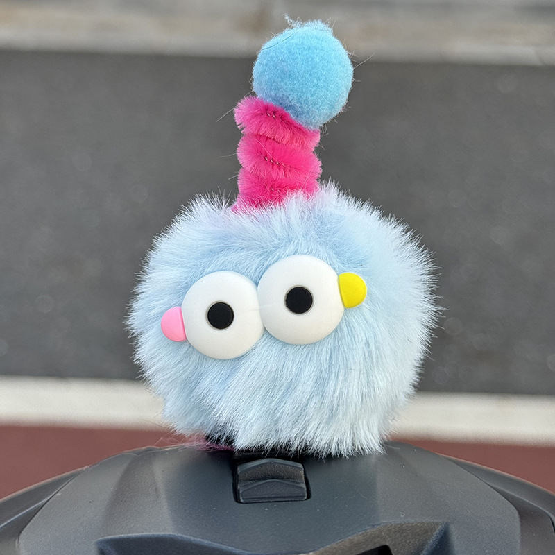 Diàndòngchē – Helmet Decoration Doll, Auto Parts and Accessories - blue