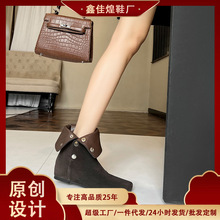 2695-3 �ɷ�������������4CM��ѥŮ��ͷƽ�׿�Ͳ����ѥ����С����