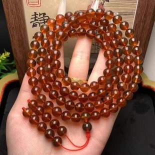 Natural beeswax amber brown pearl necklace multi-loop bracelet random diy text play accessories Ketang jewelry wholesale